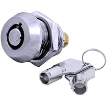FJM Security 2615B-KD Miniature Tubular Push Locks, Cabinet Locks, BAB Proofing Solution, Door Lock and Drawer Lock for Home Improvement, Keyed Different, Chrome Finish
