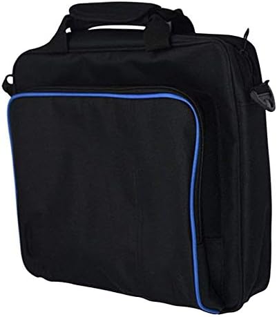 Parts & Accessories Carrying Case, Sturdy Durable Portable Nylon Taffeta Travel Shoulder Bag Videogame Console Bag for PS4, PS4 Slim Black-Large - (Color: Black)