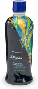 Youngevity ZRadicalTM Fucoidan - Organic Maritech Fucoidan Extract & Cofactors (Vitamin C, B12, B6, Dragonfruit, Wolfberry, Milk Thistle) - Immune Support - Super Antioxidant 32 Fl Oz (Pack of 1)