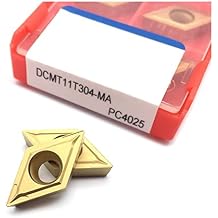 Carbide Turning Inserts 10 Pcs DCMT11T304 MA PC4025 Carbide Inserts External Turning Tool CNC Lathe Cutter Tool for Hard Steel