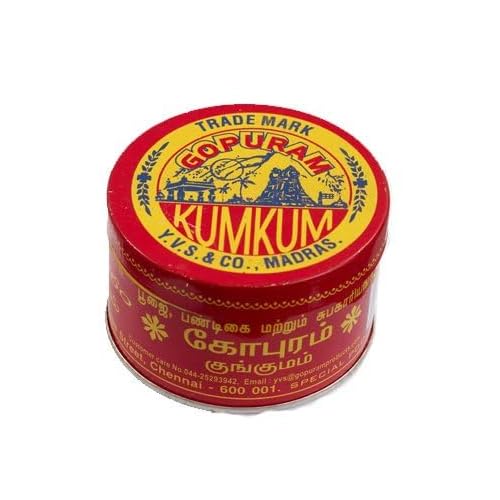 Kumkum Dark Red 50 Gm Tin