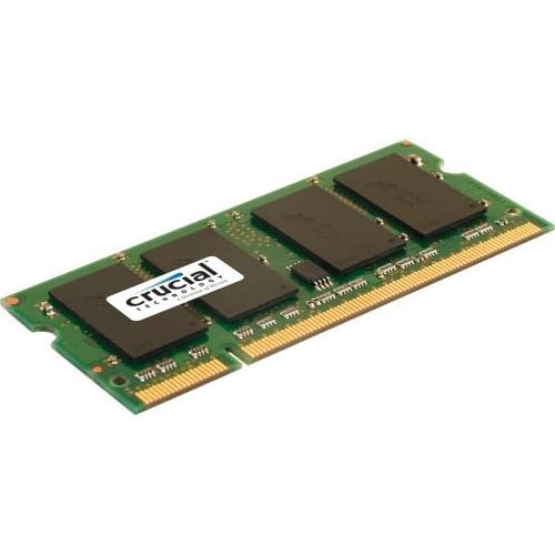 Crucial Single DDR2 800MHz PC2-6400 CL6 SODIMM 200-Pin Notebook Memory Module