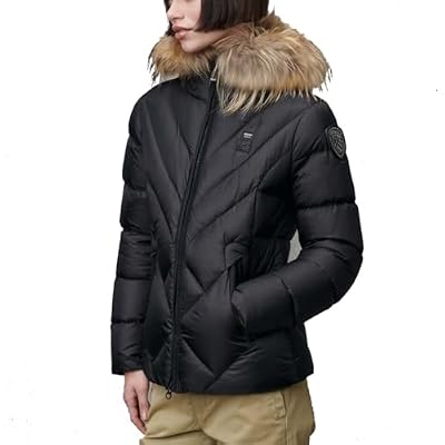 Blauer Alicia Womens Short Jacket, Black Polyester Down Jacket
