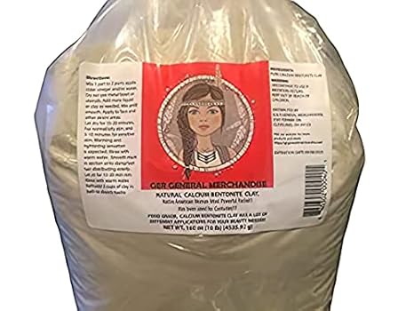 Calcium Bentonite Clay 10 Pounds Health & Beauty | Healing Clay Food Grade Removes Environmental Toxins for a Whole Body Detox Perfect for Mask, Bath or Wrap