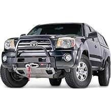 WARN 102876 Semi-Hidden Fixed Winch Mount with Low-Profile Grill Guard Tube, Fits: Toyota Tacoma Gen 2 (2005-2011)