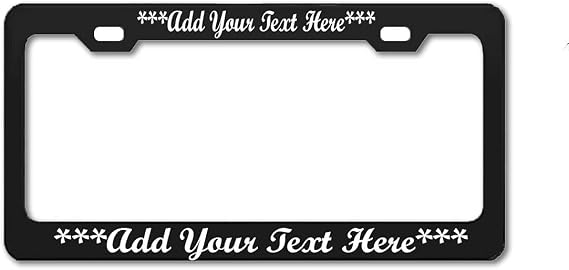 Custom Metal Stainless Steel License Plate Frame Auto Exterior Acessory
