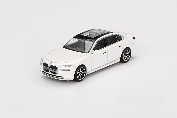 1/64 Mini GT i7 xDrive60 Mineral White Metallic Limited Edition Diecast Model Car - MGT00819