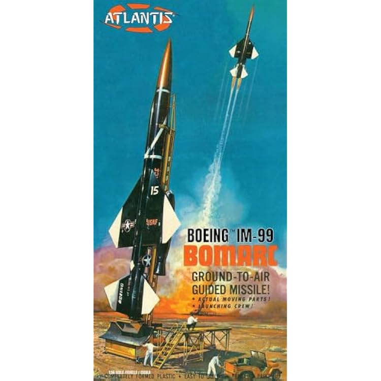 Boeing IM-99 Bomarc Ground-to-Air Guided Missile with Launch Platform 156 Scale Model Kit