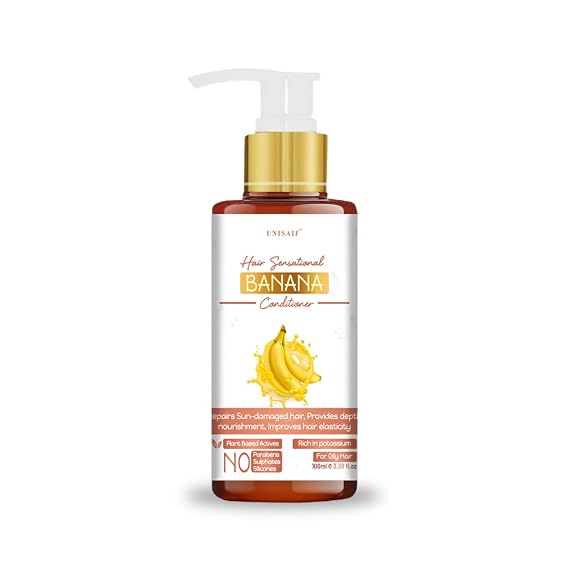Banana Hair Conditioner - Ultra Hydrating & Nourishing Deep Moisturizing for High Shine and Healthy Hair | Daily Clarifying & Soothing 100ml