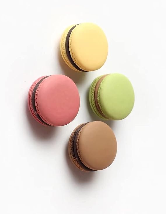 4 Pack Magnets for Fridge, Macaron Style Fridge Magnet Set Refrigerator Magnetic Sticker for Whiteboard Map Home Kitchen Decoration Office Supplies