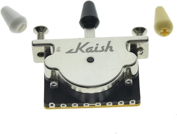 Heavy Duty 5 Way Guitar Pickup Lever Switch Guitar Pickup Selector Switch for Strat Tele with 3 Plastic Tips