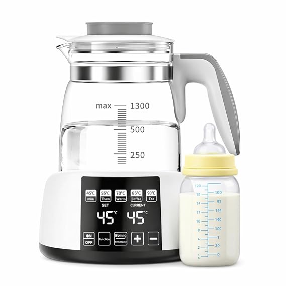 Baby Bottle Warmer,Electric Kettle Temperature Control,Water Warmer for Baby Formula | Temperature Control, Multi-Temperature Control for Formula, Breastmilk, Tea, Coffee, Sterilizer,Formula Water Warmer 1.3L.