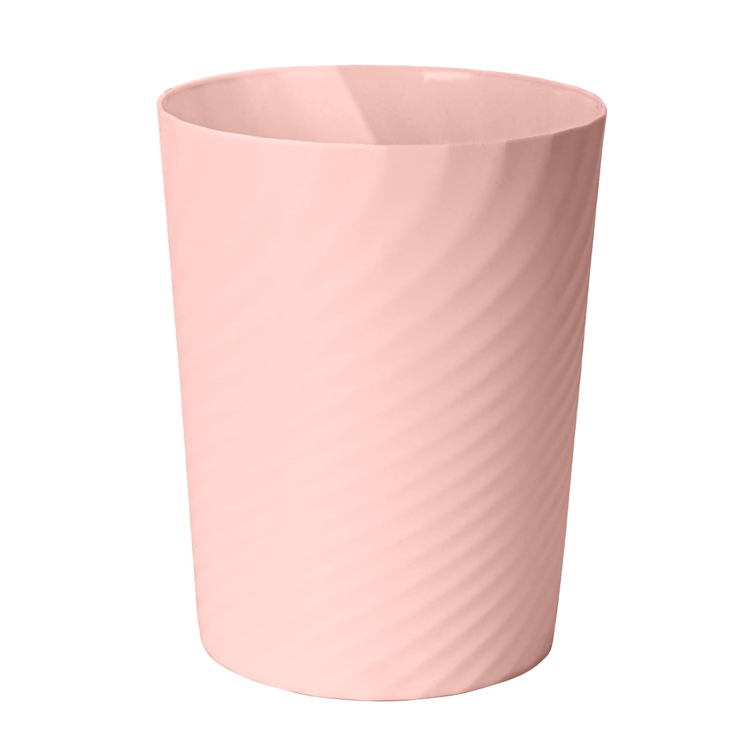 Small Trash Can - Plastic Waste basketbin for Office,Home,Bathroom,Kitchen - 1.8 Gallon - Pink