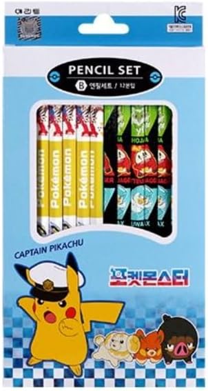 Pikachu (1 Random Pack) Pencils, B Hexagonal Pencil, 12 Count, Package May Vary