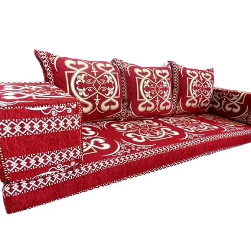 Arabic Style Majlis Floor Seating Sofa for Living Room Decor, Arabian Mattress, Loveseat, Patio Furniture, Bench Cushions, Jalsa, Moroccan Diwan, Oriental Sitting