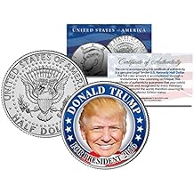 DONALD TRUMP FOR PRESIDENT 2016 Colorized JFK Half Dollar U.S. Coin CAMPAIGN