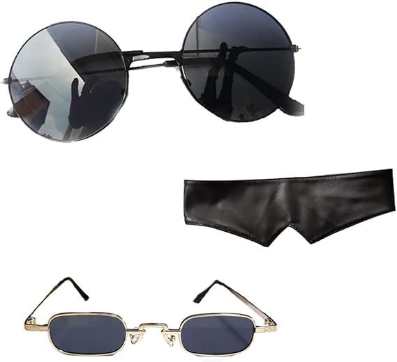 Go-jo Satoru Glasses Anime Jujitsu Satoru Cosplay Sunglasses Blindfold Junutsu Costume Sunglasses Blue Black Accessories Prop 3pcs