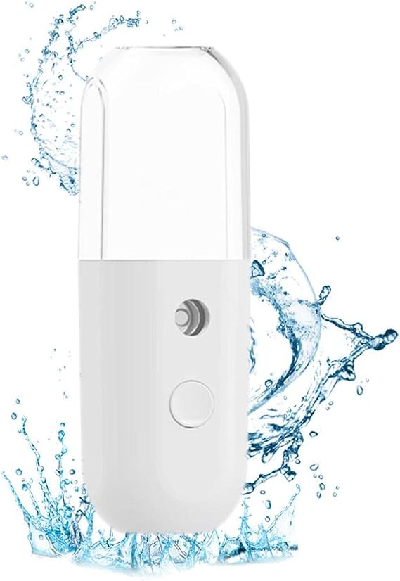 Enfudid Nano Facial Mister - Mini Face Humidifier Portable Facial Sprayer with 30ML Water, USB Rechargeable Handy Skin Care Machine for Face Hydrating, Daily Skin Care, Makeup