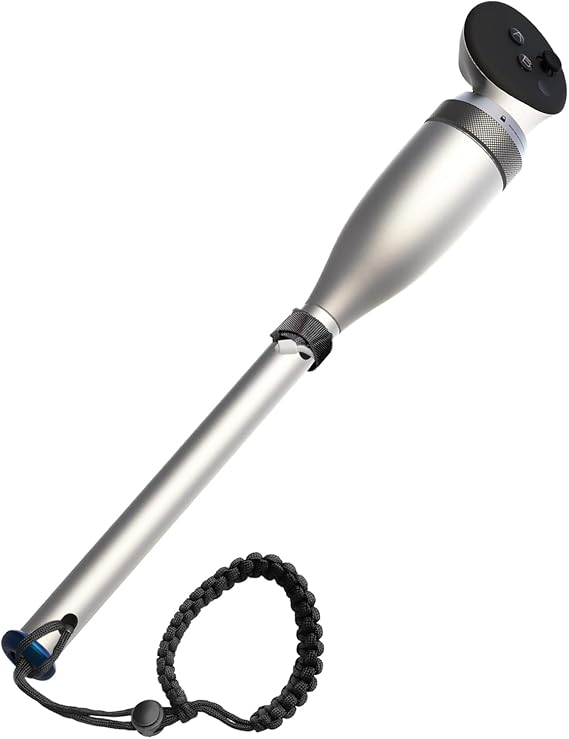 VR Baseball Bat Attachment for Meta Quest 3s/3/2/Pro - Aluminum Short Baseball Bat Handle Accessory for Win Reality & Totally Baseball Indoor Training (Standard Edition, Meta Quest)