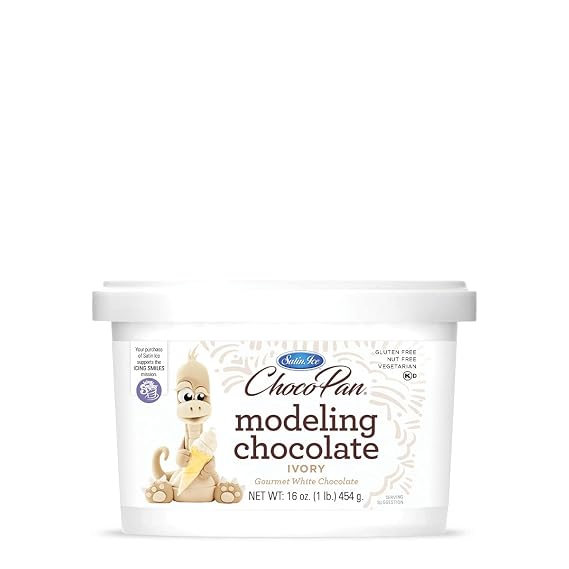 Satin Ice ChocoPan Ivory Modeling Chocolate (1 Pound) For Cake Decorating