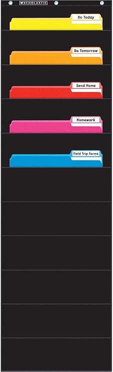 Scholastic SC573276 Classroom Resources File Organizer Pocket Chart