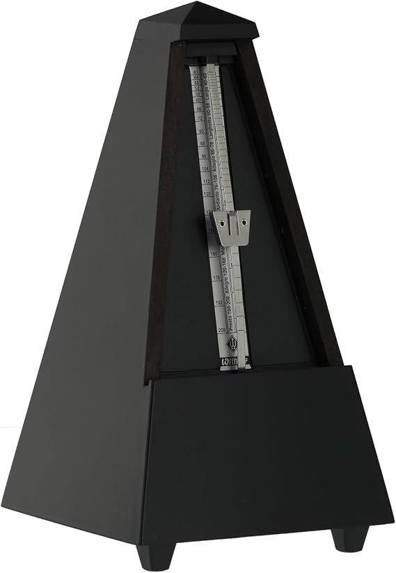 WITTNER 816M Metronome System Maelzel with Bell, Black, Mat Silk