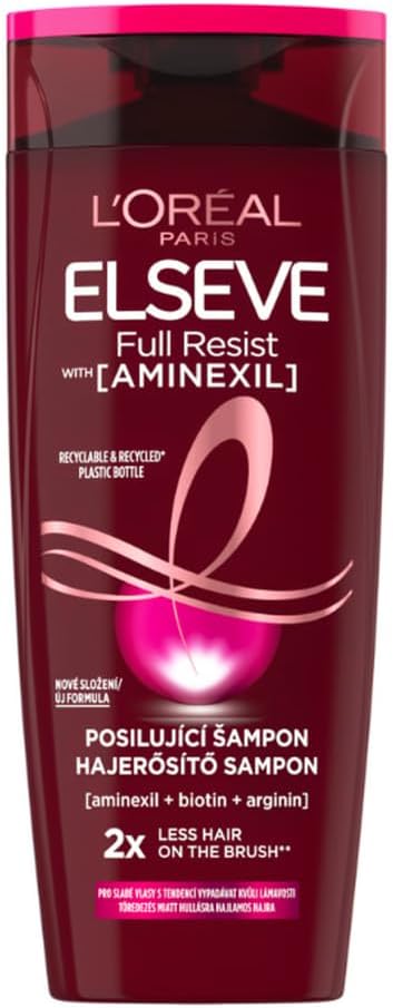 L'Oréal Paris Elseve Full Resist Strength Booster Shampoo Enriched with Hair Supplements, 250 ml