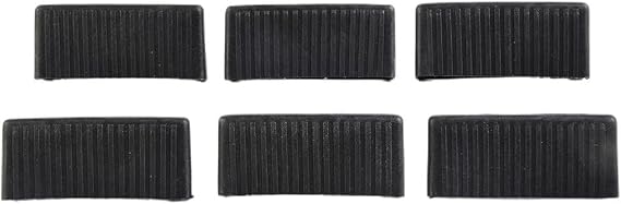 6 Pack 65mm Bed Slat End Cap Holders Plastic Replacement Parts for Metal Wooden Leather Day Bunk Bed Frame Black 2.56 Inch