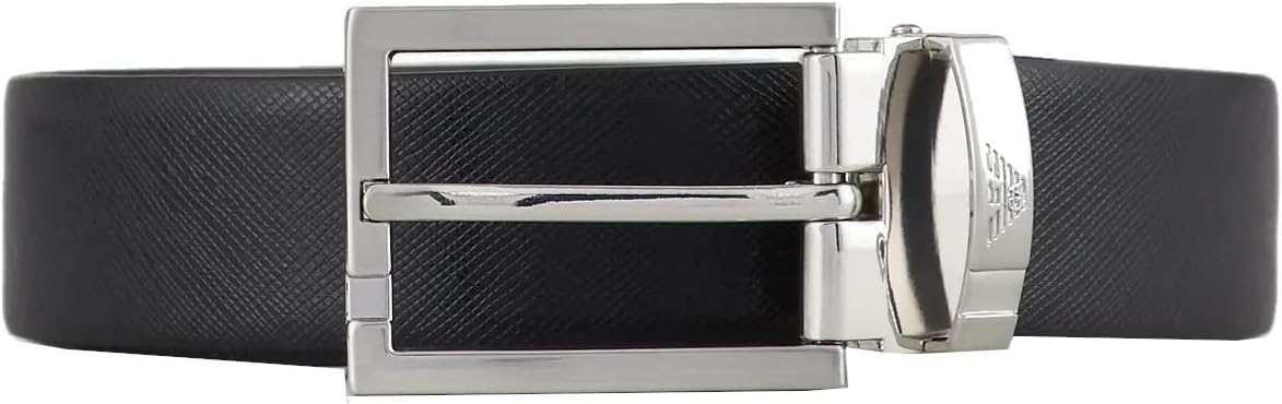 Emporio Armani men belt black - blue