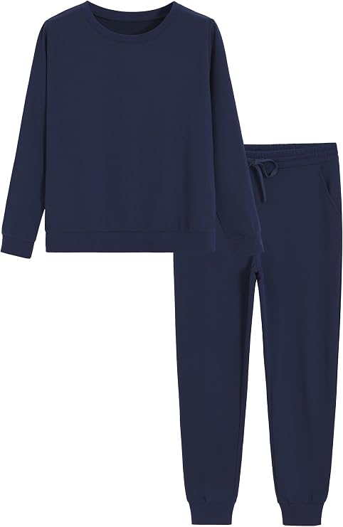 Women's 2 Piece Outfits Pullover Sweatshirt and Sweatpants Set Sweatsuits