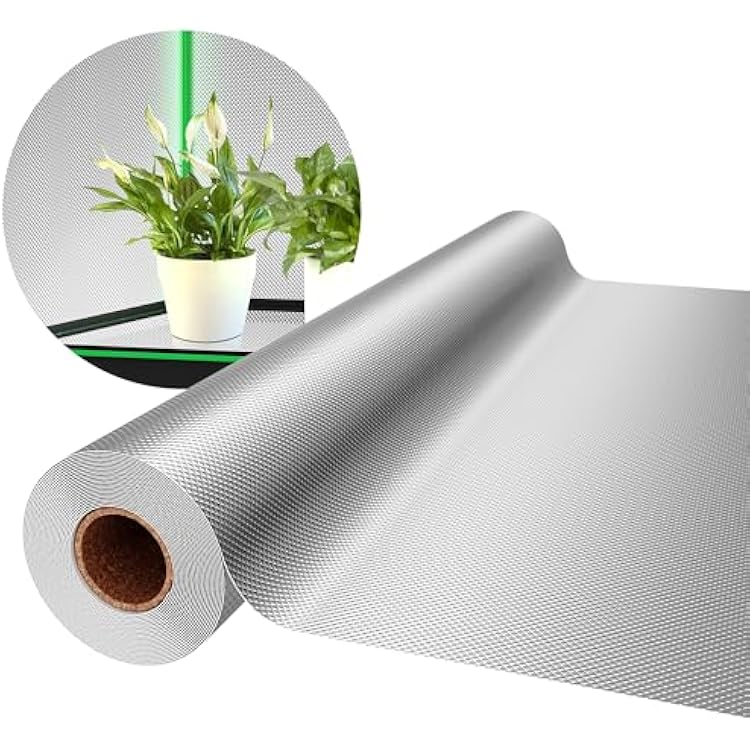 VIVOSUN 6 Mil Mylar Film Roll, 4 ft. x 50 ft. Diamond Film Foil Roll, Heavy-Duty Reflective Film for Grow Tent, Warm House, and Grow Room 50 ft.