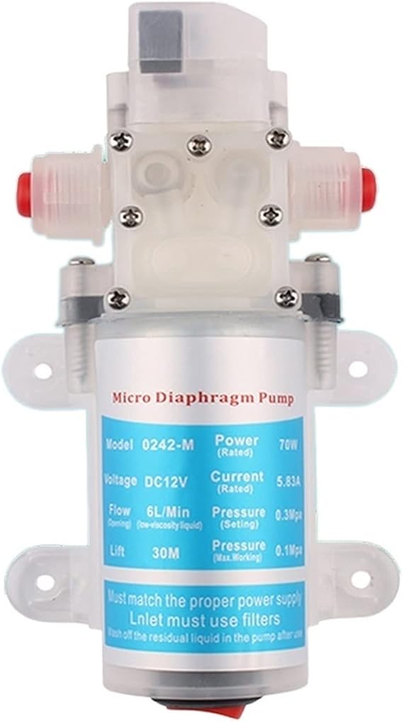 Adjustable Small submersible pump Stable Self-priming DC Small Water PumpMiniature Diaphragm With Switch Water Pump