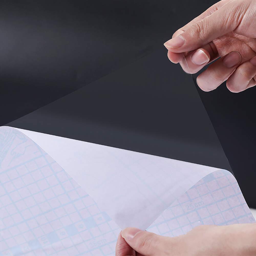 Hode Transparent adhesive foil, furniture protection foil, self-adhesive, 60cm x 3m, furniture foil, splash protection, book protection, foil, book cover, PVC, tiles sticker, bathroom, kitchen
