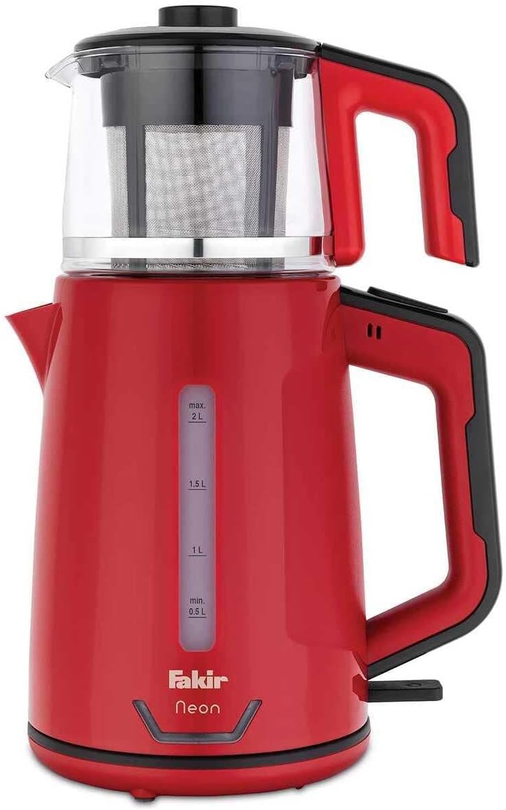 Fakir Neon Çay Makinesi Kırmızı Siyah [Enerji Sınıfı A]