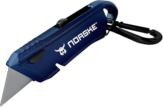 Norske Tools NMCP075 Metal Utility Knife with Carabiner