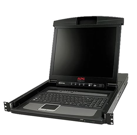 APC AP5808 17" Rack LCD Console with Integrated 8 Port Analog KVM Switch