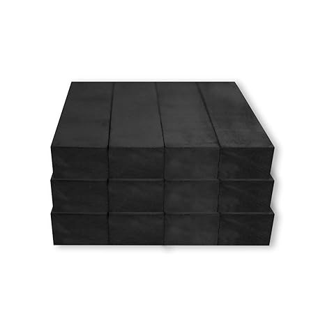 Flexible Magnets Heavy Duty Strong Bar Magnets - Ferrite Blocks Ceramic Rectangular Square Magnets - Bulk Magnet Grade 8 (Pack of 2)