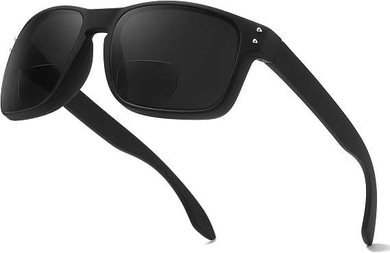 IGnaef Bifocal Reading Sunglasses for Men Women, Sun Readers UV400 Protection Non-Polarized IF3056