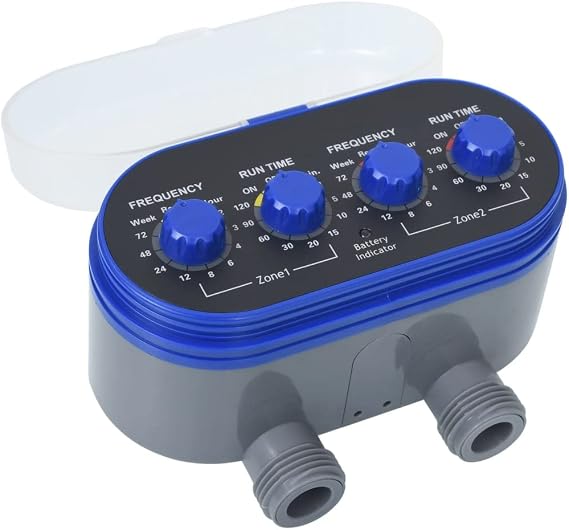 SKM Double Outlet Water Timer with Ball Valves