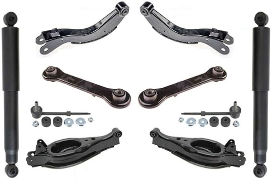 Pcs Compatible with Rear of The Car Upper & Lower Arms Links Shocks 156203