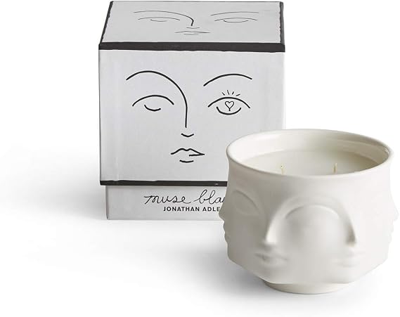 Jonathan Adler 28391 Muse Blanc Scented Candle, White