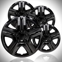 17" Gloss Black Hubcaps - Deluxe ABS Covers for 'Monte Carlo' Style (Set of 4)