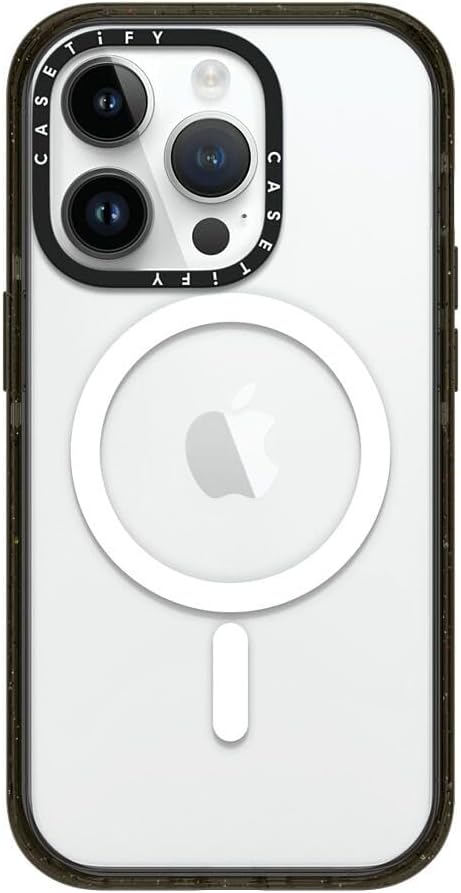 CASETiFY Impact iPhone 14 Pro Case MIL Standard Compliant 4x MIL-STD-810G/Passed 8.2 feet 2.5 m Drop Test/MagSafe Compatible - Glossy Black