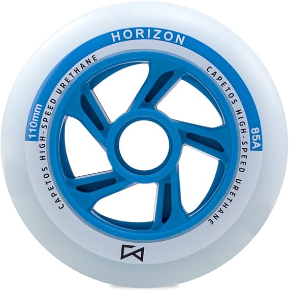 85A Inline Speed Skating Wheels, Racing Wheels for Training and Competition, 100 mm (Set of 8)