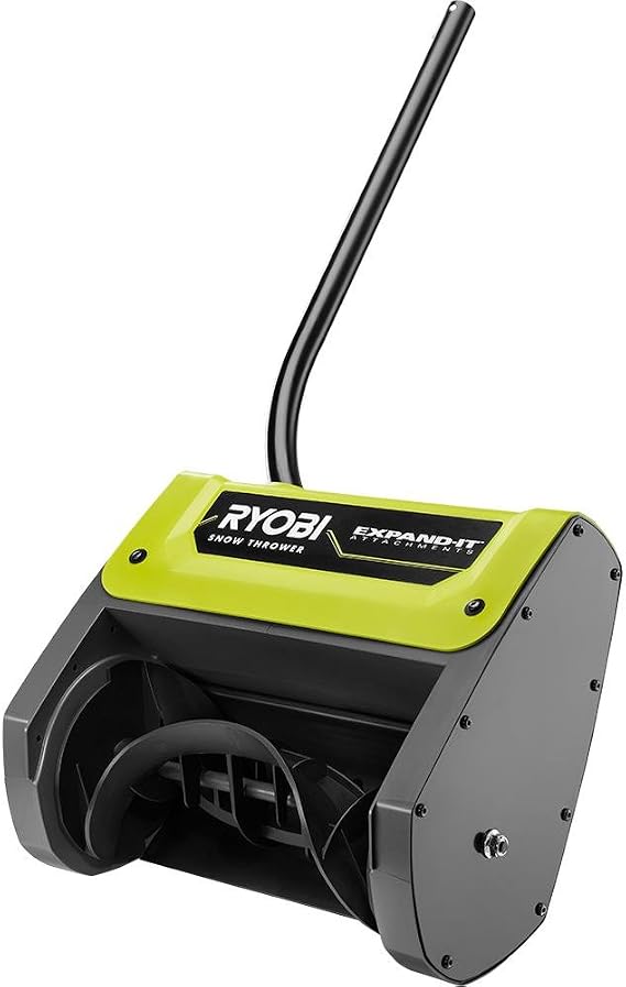 Tools Expand-It Snow Thrower Attachment, Fits Most String Trimmers, Clears Up to 6 In. Snow, Green, 18V, RYSNW00