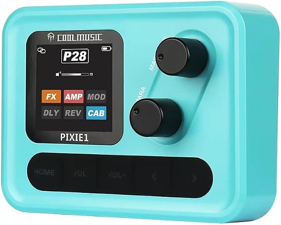 Electric Guitar Multi Effects Pedal with IR Cabinet Simulation, USB OTG Recording Interface, Amp Modeling Processor, Headphone Output, Live & Studio Guitar Effects Processor