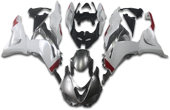 US STOCK Silver White Fairing Fit for Kawasaki Ninja 2024-2027 ZX6R 636