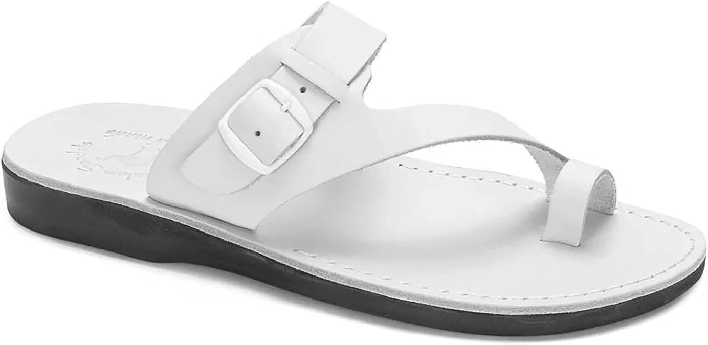 Abner - Leather Metal Buckle Sandal - Mens Sandals