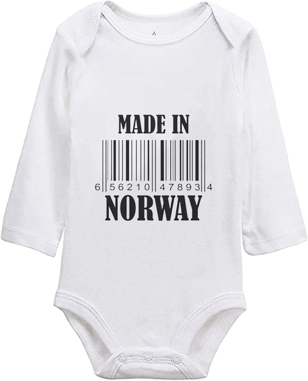 Made In Norway Baby Boys Girls Romper Birthday Gifts Cute Long Sleeve Bodysuit Jumpsuit Babies Infant