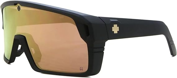 Spy Optics Monolith Sunglasses Club Midnight Matte Black with Happy Gold Spectra Lens
